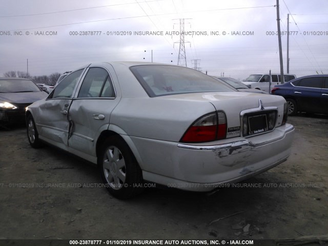 1LNHM86S94Y621450 - 2004 LINCOLN LS WHITE photo 3