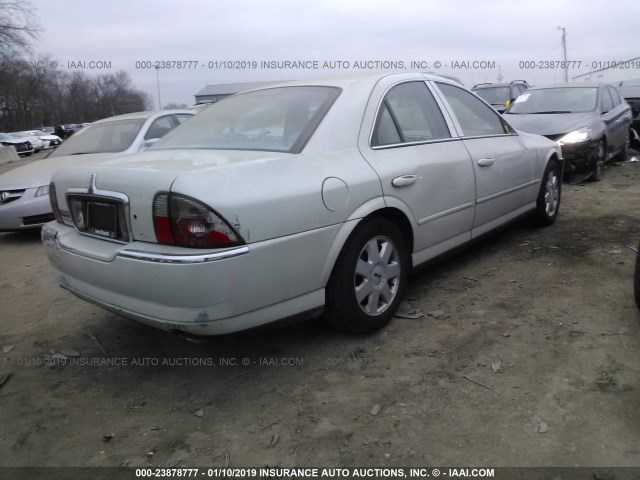 1LNHM86S94Y621450 - 2004 LINCOLN LS WHITE photo 4
