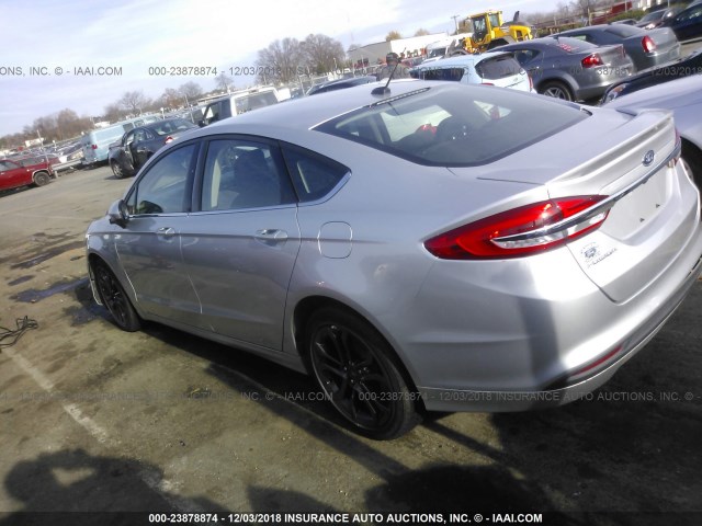 3FA6P0G70JR283287 - 2018 FORD FUSION S SILVER photo 3