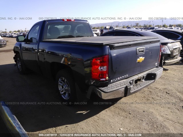 1GCNCPEX8CZ154676 - 2012 CHEVROLET SILVERADO C1500 Navy photo 3