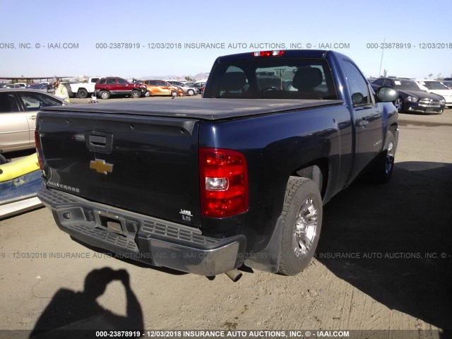 1GCNCPEX8CZ154676 - 2012 CHEVROLET SILVERADO C1500 Navy photo 4