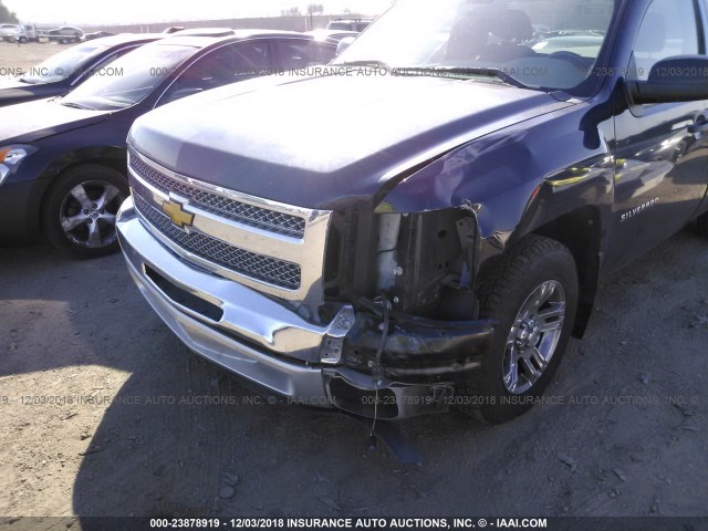 1GCNCPEX8CZ154676 - 2012 CHEVROLET SILVERADO C1500 Navy photo 6