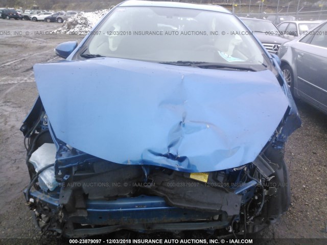 JTDKDTB38E1075908 - 2014 TOYOTA PRIUS C BLUE photo 6