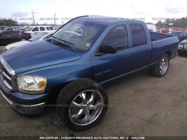 1D7HA18K76J158081 - 2006 DODGE RAM 1500 ST BLUE photo 2