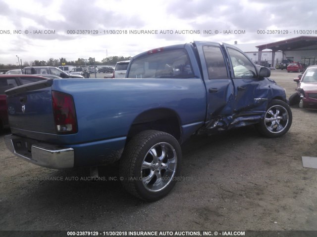 1D7HA18K76J158081 - 2006 DODGE RAM 1500 ST BLUE photo 4