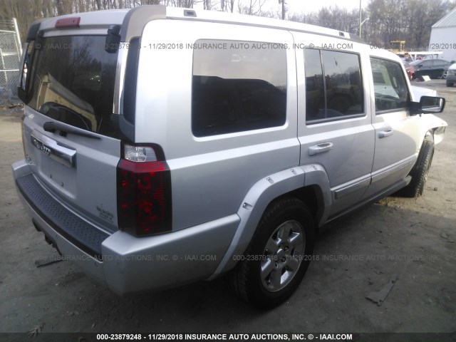 1J8HG58N37C679209 - 2007 JEEP COMMANDER LIMITED SILVER photo 4