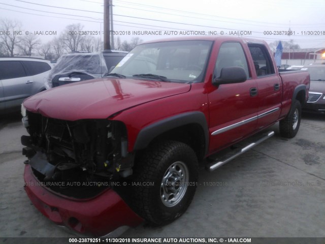 1GTGK13U57F195243 - 2007 GMC SIERRA K1500 HEAVY DUTY RED photo 2