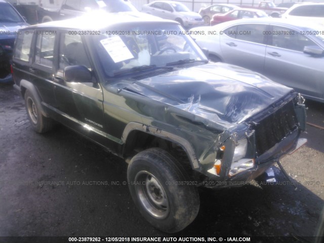 1J4FJ28S1WL259400 - 1998 JEEP CHEROKEE SE GREEN photo 1