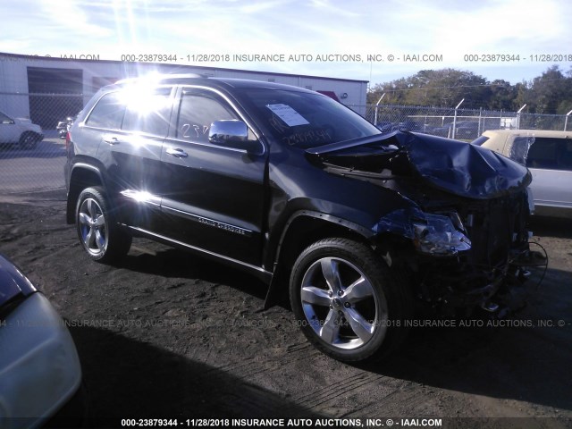 1C4RJFCT0DC654613 - 2013 JEEP GRAND CHEROKEE OVERLAND BLACK photo 1