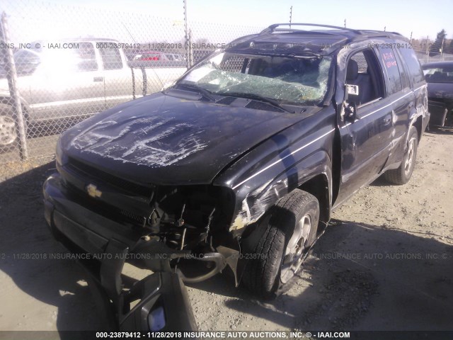 1GNDS13S652373092 - 2005 CHEVROLET TRAILBLAZER LS/LT BLACK photo 2