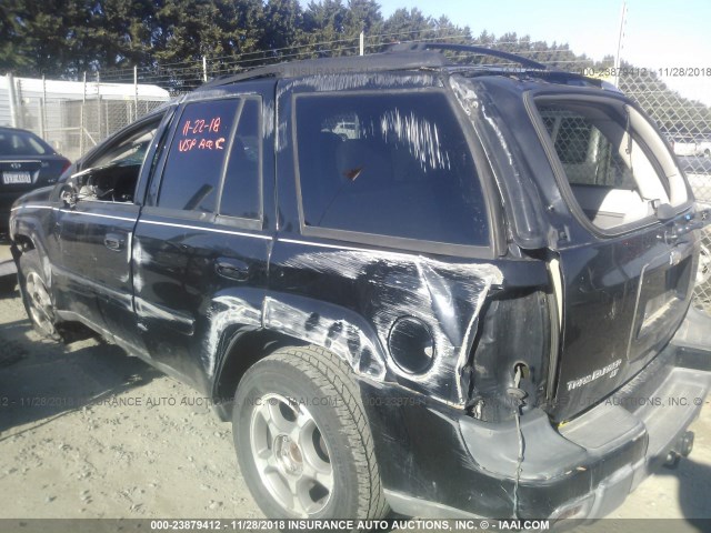 1GNDS13S652373092 - 2005 CHEVROLET TRAILBLAZER LS/LT BLACK photo 3