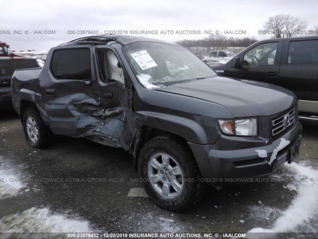 2HJYK16527H551134 - 2007 HONDA RIDGELINE RTL GRAY photo 1