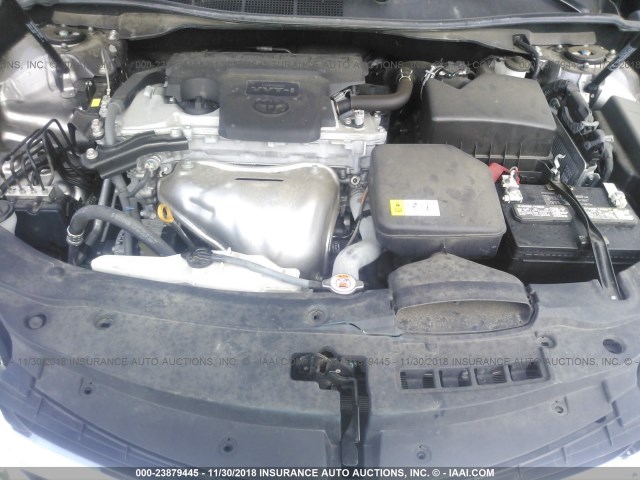 4T1BF1FK9HU312548 - 2017 TOYOTA CAMRY LE/XLE/SE/XSE GRAY photo 10