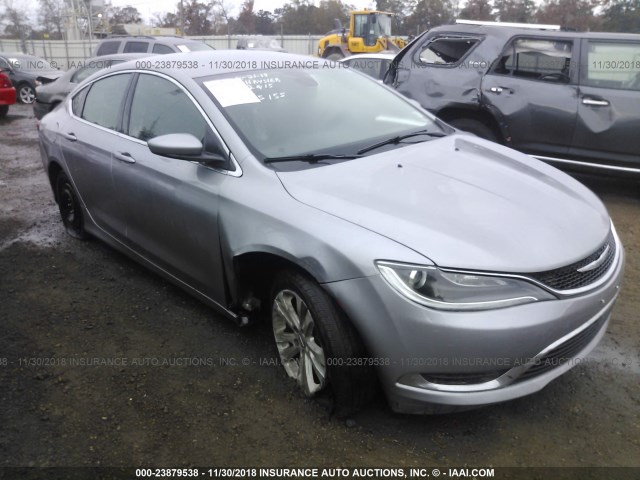 1C3CCCAB8GN165155 - 2016 CHRYSLER 200 LIMITED GRAY photo 1