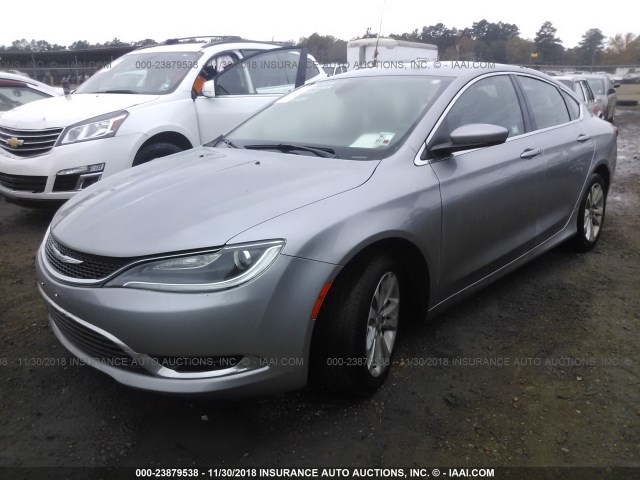 1C3CCCAB8GN165155 - 2016 CHRYSLER 200 LIMITED GRAY photo 2