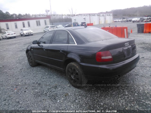 WAUDH28DXYA036553 - 2000 AUDI A4 BLACK photo 3