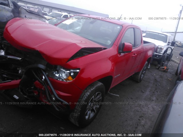 1GCHTDEA1G1236096 - 2016 CHEVROLET COLORADO Z71 RED photo 2