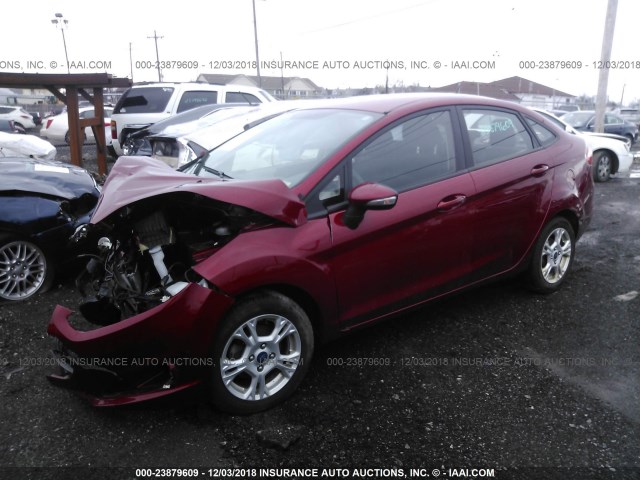 3FADP4BJ5EM240181 - 2014 FORD FIESTA SE RED photo 2