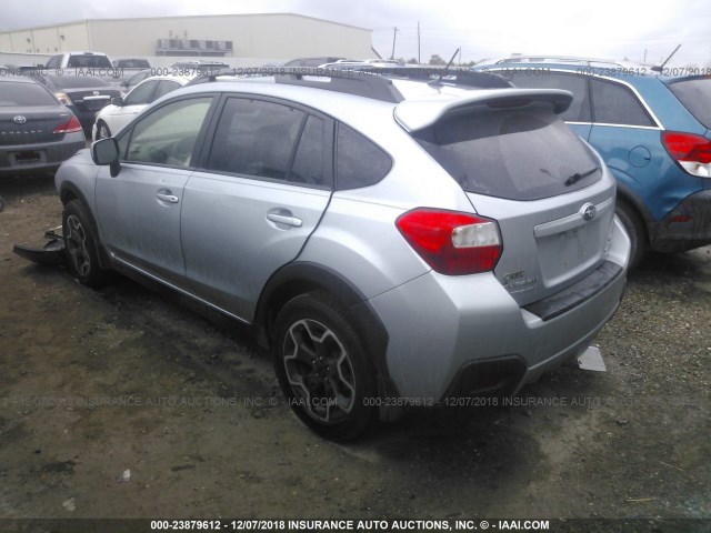 JF2GPACC5E8242251 - 2014 SUBARU XV CROSSTREK 2.0 PREMIUM SILVER photo 3