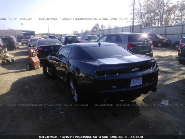 2G1FK1EJ6D9107683 - 2013 CHEVROLET CAMARO 2SS BLACK photo 3