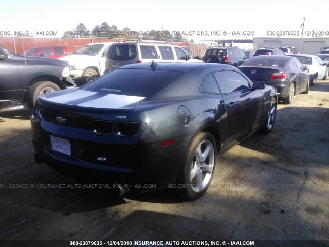 2G1FK1EJ6D9107683 - 2013 CHEVROLET CAMARO 2SS BLACK photo 4