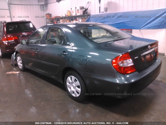4T1BE32K43U783570 - 2003 TOYOTA CAMRY LE/XLE/SE GREEN photo 3