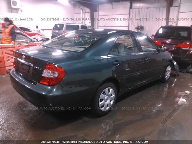 4T1BE32K43U783570 - 2003 TOYOTA CAMRY LE/XLE/SE GREEN photo 4