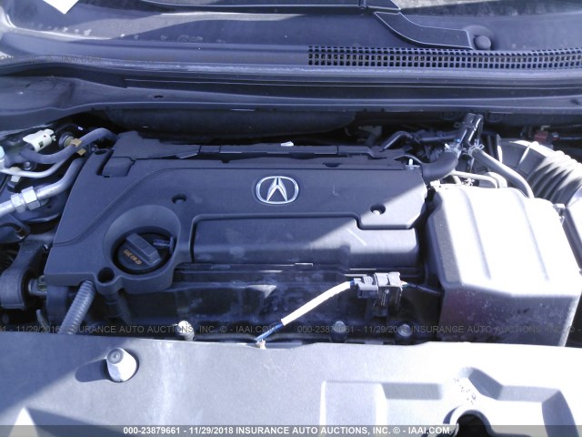 19UDE2F88GA002371 - 2016 ACURA ILX PREMIUM STYLE/TECH STYLE GRAY photo 10