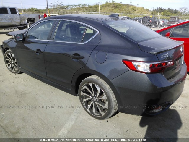 19UDE2F88GA002371 - 2016 ACURA ILX PREMIUM STYLE/TECH STYLE GRAY photo 3