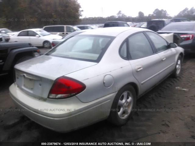 1FAFP55U24A124324 - 2004 FORD TAURUS SES BEIGE photo 4