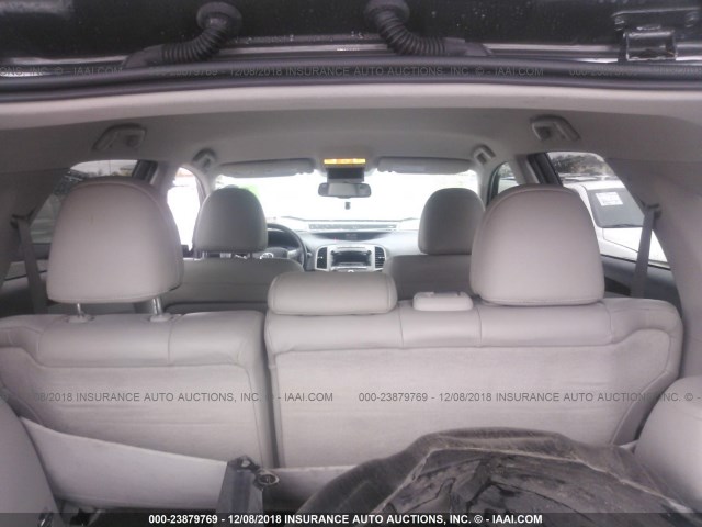 4T3ZA3BB0CU058954 - 2012 TOYOTA VENZA LE/XLE GRAY photo 8