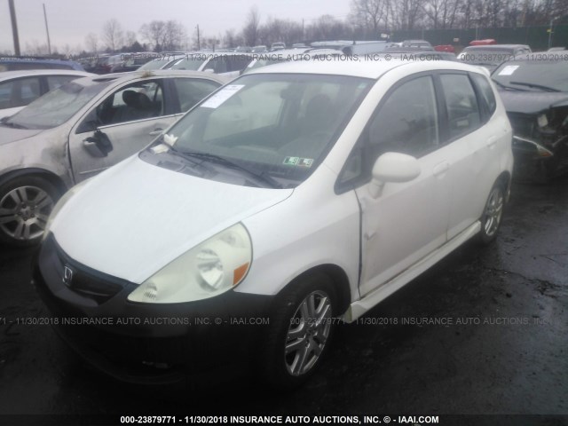 JHMGD38617S033518 - 2007 HONDA FIT S 白色 照片 2