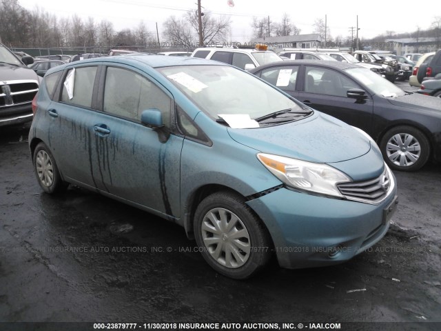 3N1CE2CPXEL374129 - 2014 NISSAN VERSA NOTE S/S PLUS/SV/SL BLUE photo 1