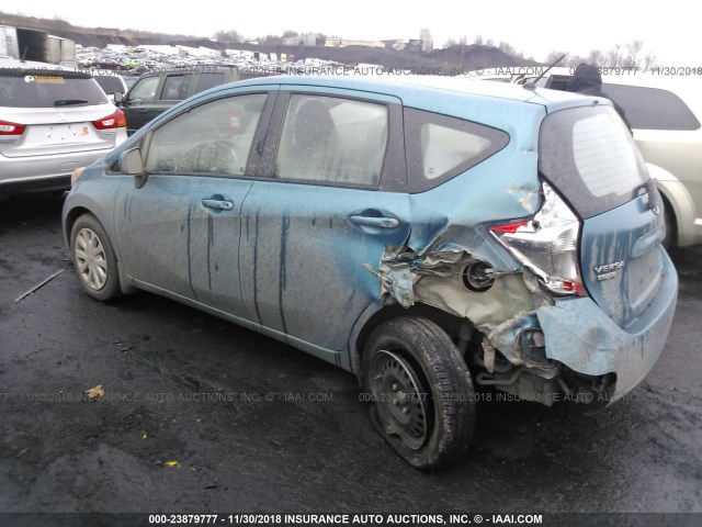 3N1CE2CPXEL374129 - 2014 NISSAN VERSA NOTE S/S PLUS/SV/SL BLUE photo 3