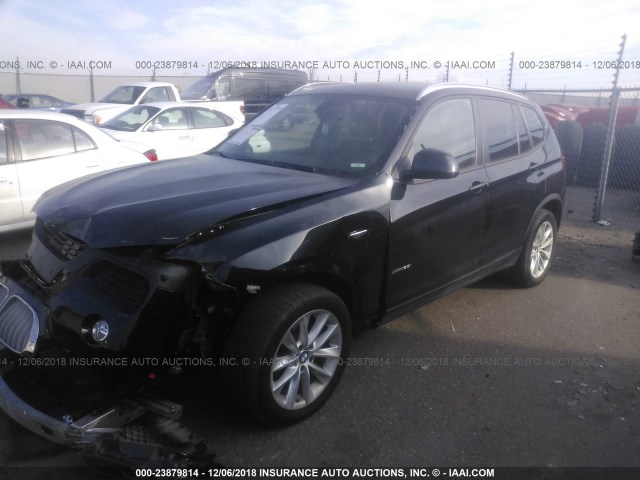 5UXWX9C52G0D75353 - 2016 BMW X3 XDRIVE28I BLACK photo 2