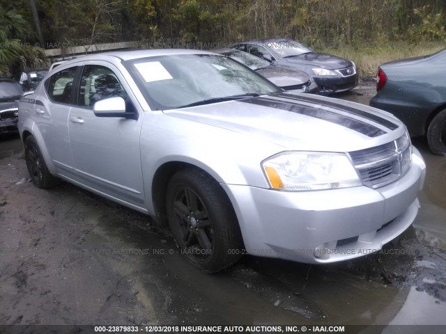 1B3CC5FB5AN224302 - 2010 DODGE AVENGER R/T SILVER photo 1