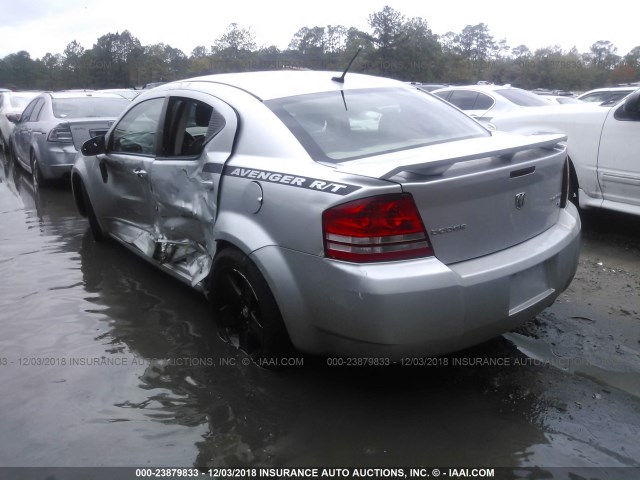 1B3CC5FB5AN224302 - 2010 DODGE AVENGER R/T SILVER photo 3