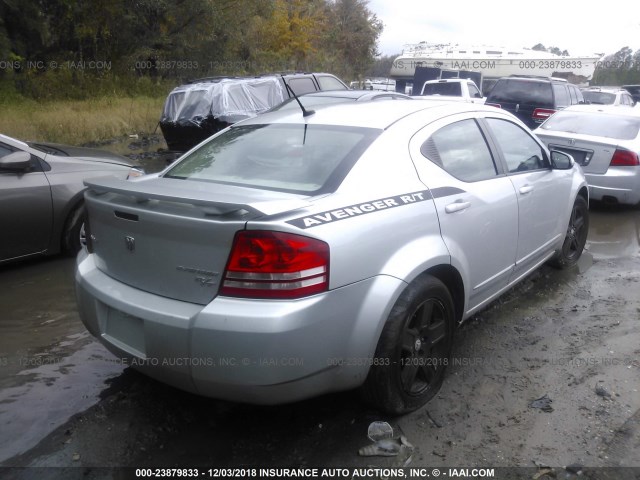 1B3CC5FB5AN224302 - 2010 DODGE AVENGER R/T SILVER photo 4