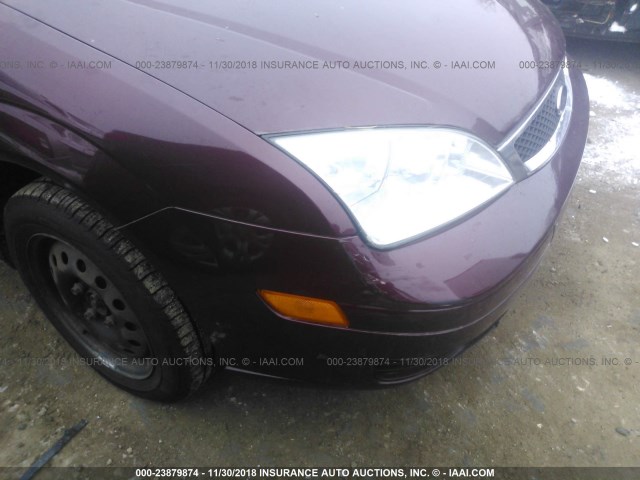 1FAFP34NX7W218487 - 2007 FORD FOCUS ZX4/S/SE/SES MAROON photo 6