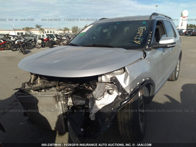 1FM5K7F85EGA97003 - 2014 FORD EXPLORER LIMITED SILVER photo 6