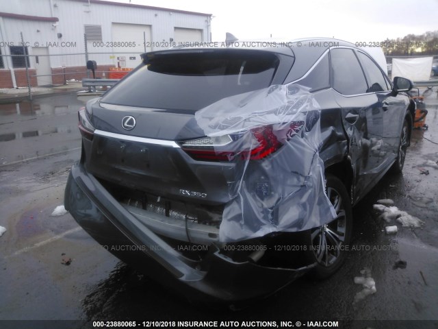 2T2ZZMCA1HC091432 - 2017 LEXUS RX 350/BASE/F SPORT GRAY photo 6