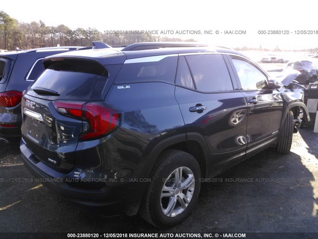 3GKALTEV2JL359702 - 2018 GMC TERRAIN SLE Navy photo 4