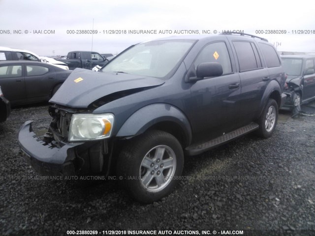 1D8HB48N47F584593 - 2007 DODGE DURANGO SLT GRAY photo 2