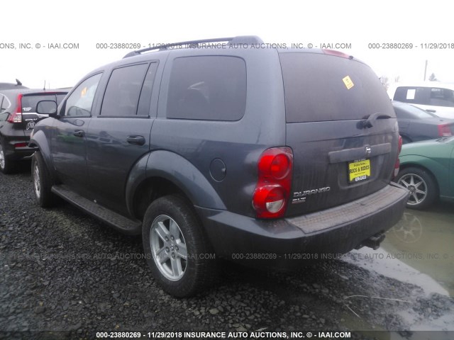 1D8HB48N47F584593 - 2007 DODGE DURANGO SLT GRAY photo 3