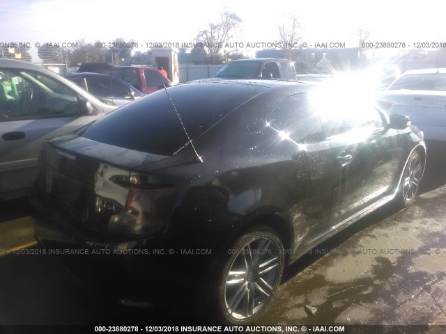JTKJF5C77B3004744 - 2011 TOYOTA SCION TC 黑色 照片 4