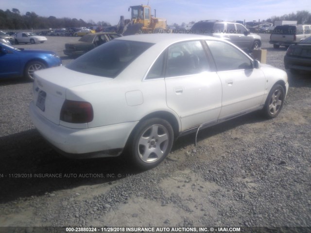 WAUDA88D7VA007448 - 1997 AUDI A4 2.8 WHITE photo 4