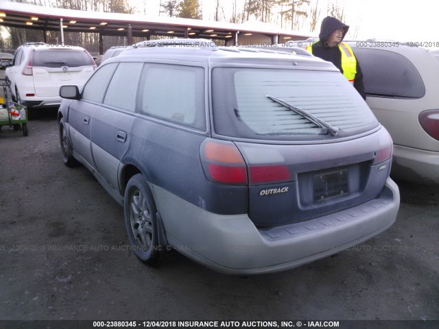 4S3BH675927600628 - 2002 SUBARU LEGACY OUTBACK AWP 蓝色 照片 3