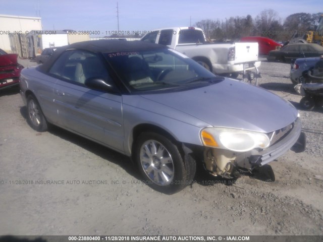 1C3EL65R36N176838 - 2006 CHRYSLER SEBRING LIMITED SILVER photo 1