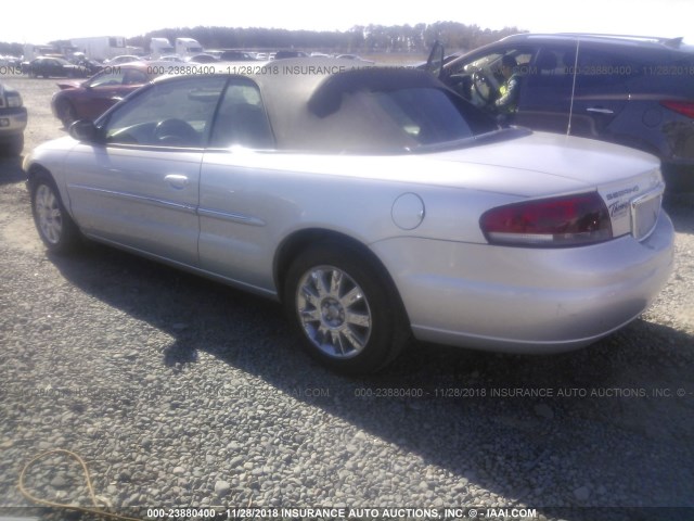 1C3EL65R36N176838 - 2006 CHRYSLER SEBRING LIMITED SILVER photo 3