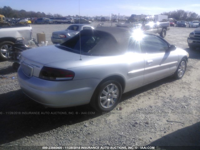 1C3EL65R36N176838 - 2006 CHRYSLER SEBRING LIMITED SILVER photo 4